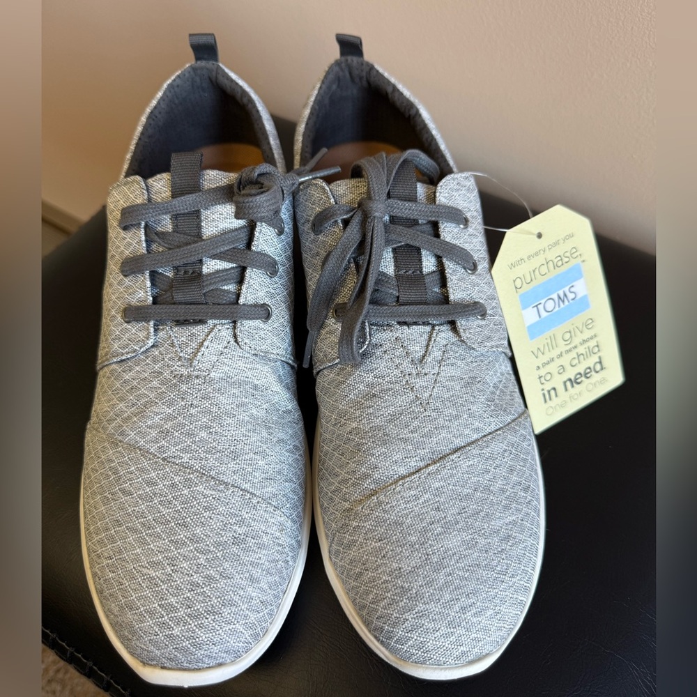 TOMS Women’s Del Rey Gray Diamond Melange Sneakers